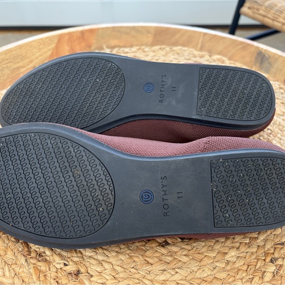 Rothy's Brown Flats Loafer women’s size 11 washable comfortable slip on - Picture 5 of 6